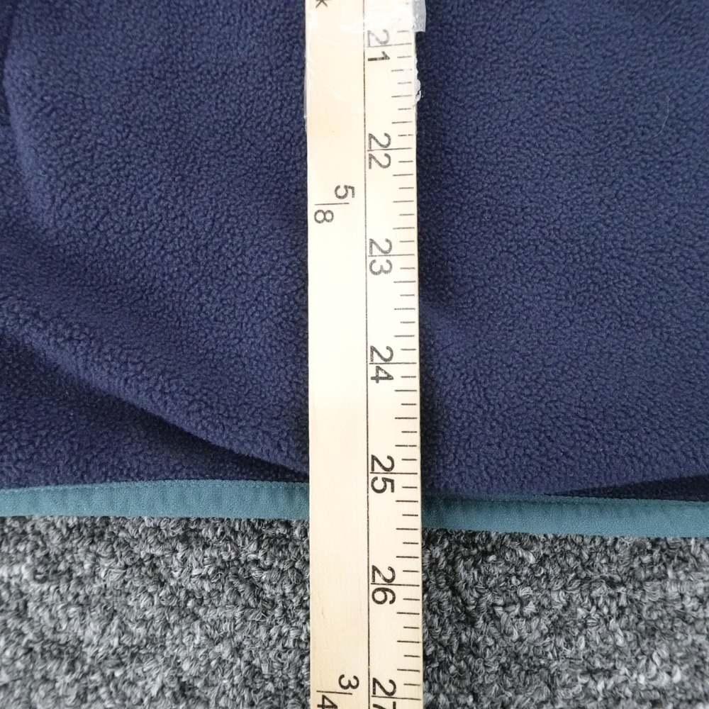 Brooks Brothers Fleece Vest Mens L Navy Blue Full Zip Golden Preppy Golf Casual - Picture 7 of 11